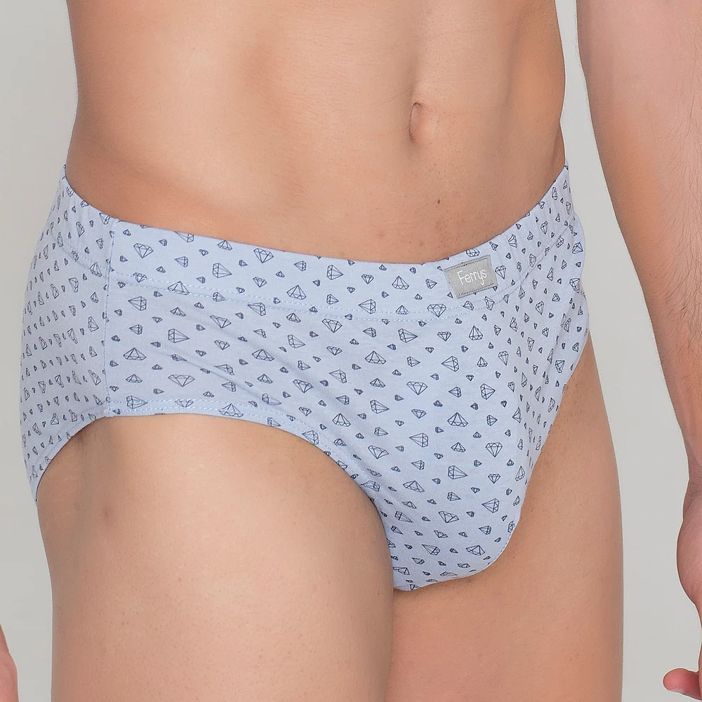 413b PACK DE 3 SLIPS CERRADOS ESTAMPADOS Y LISO AZUL - Image 6