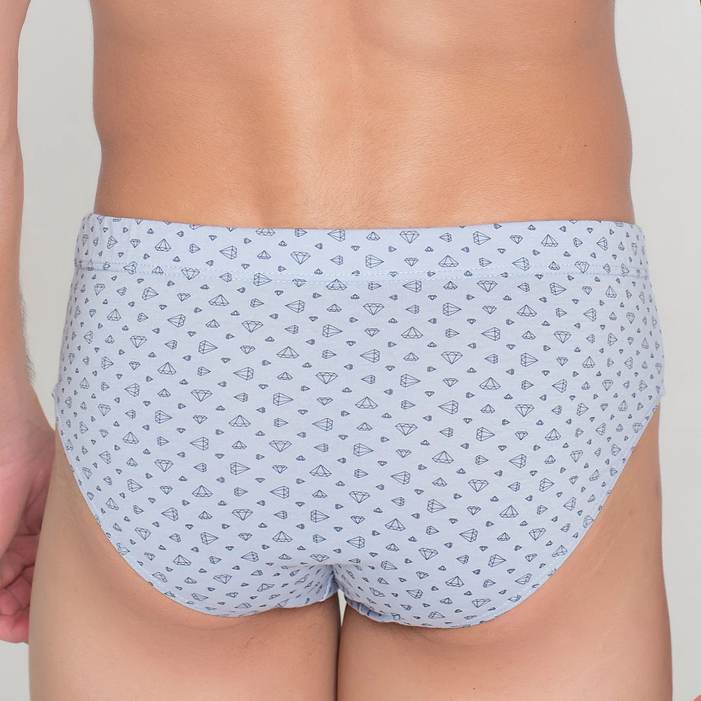 413b PACK DE 3 SLIPS CERRADOS ESTAMPADOS Y LISO AZUL - Image 7
