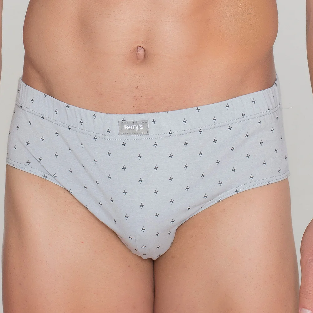 414b PACK DE 3 SLIPS CERRADOS ESTAMPADOS Y LISO GRIS - Image 5