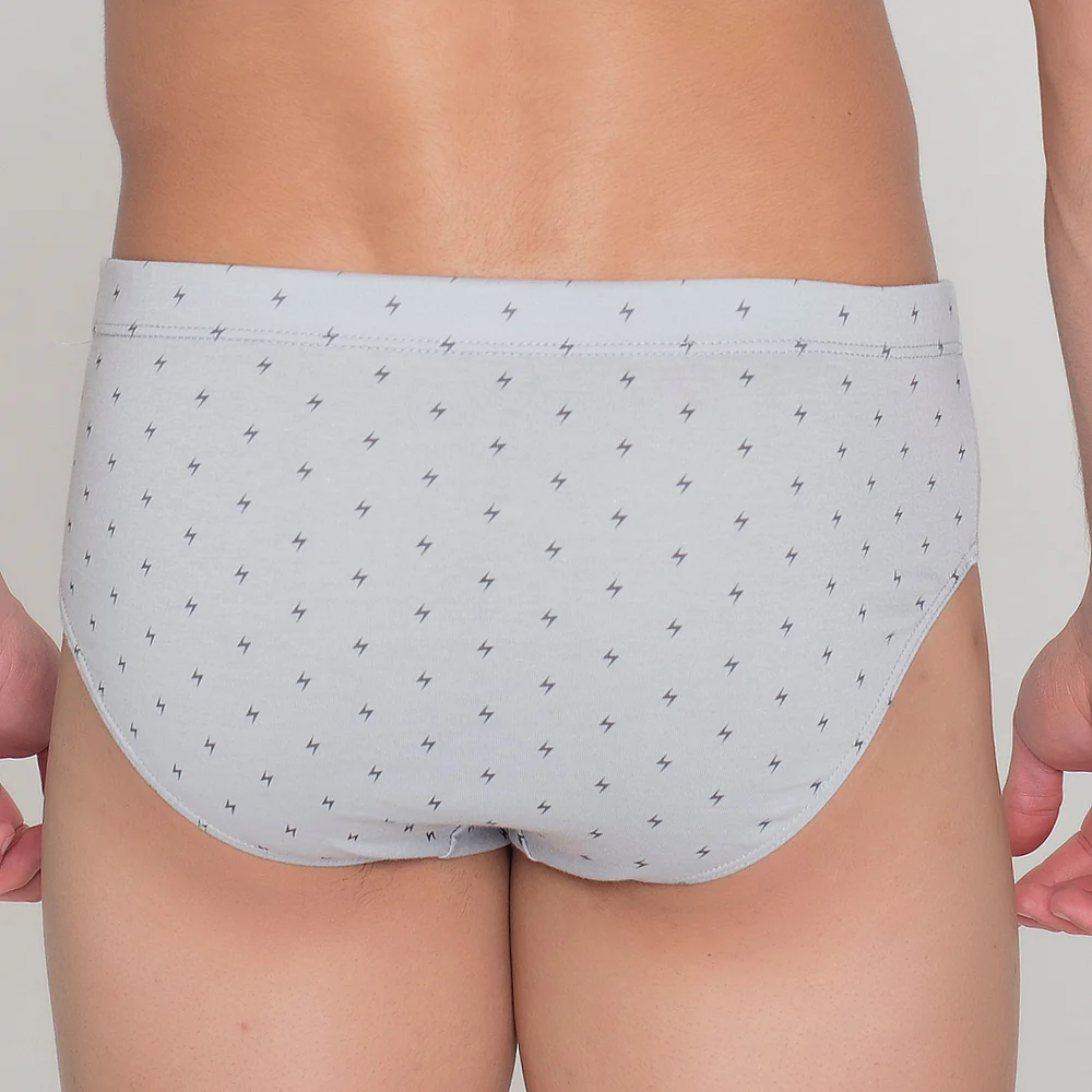 414b PACK DE 3 SLIPS CERRADOS ESTAMPADOS Y LISO GRIS - Image 7