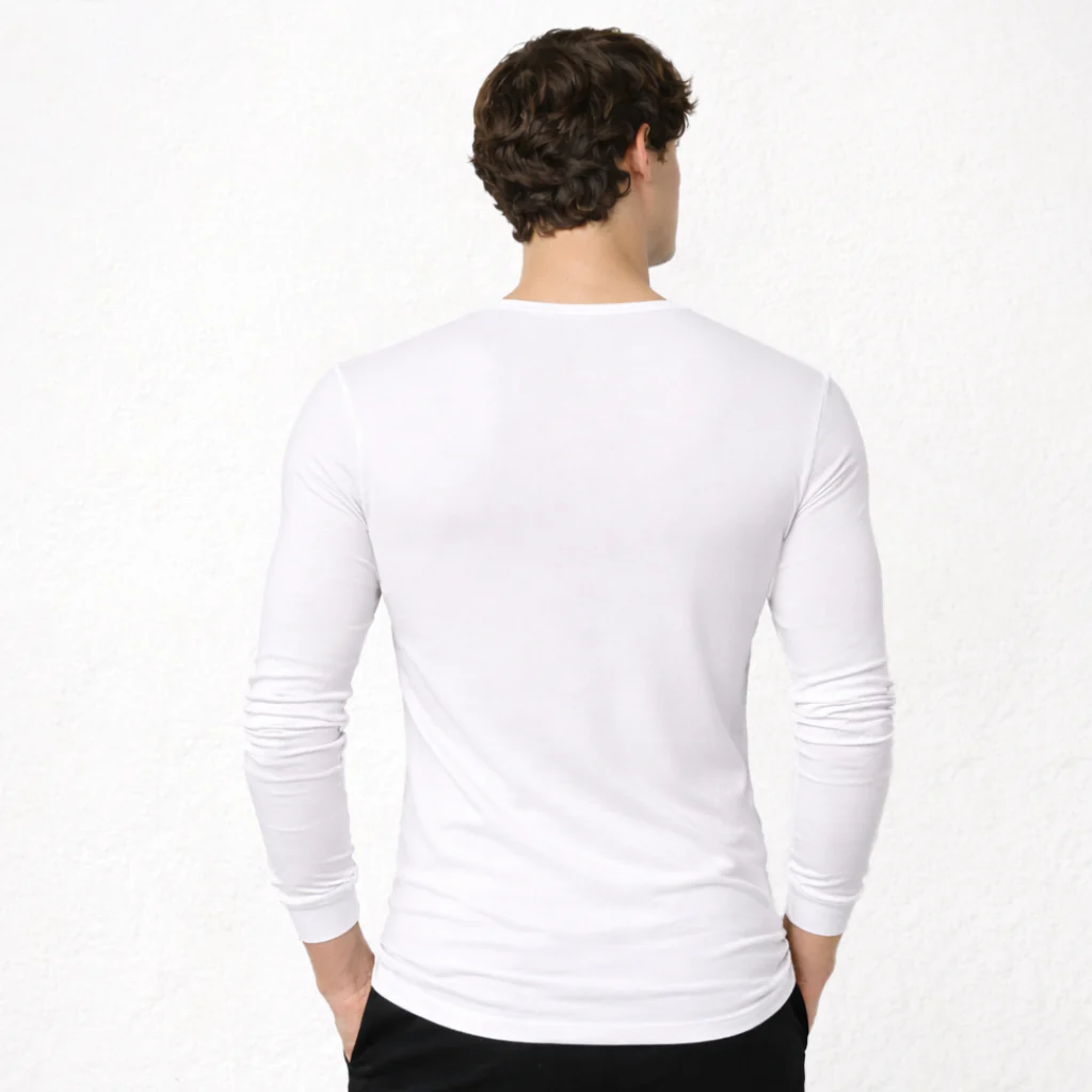 5284 CAMISETA MANGA LARGA BÁSICA. CUELLO PICO - Image 4